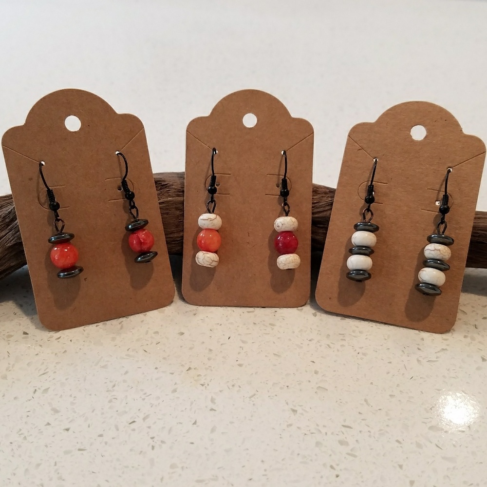87RWD || Boho bead earrings